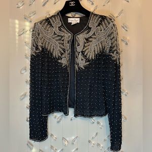 Silk Beaded Evening Jacket